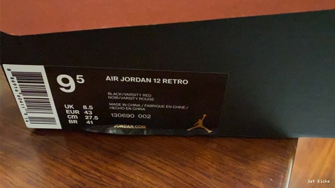 12 Jordan 002 Retro Game Flu (2016) 130690 0719